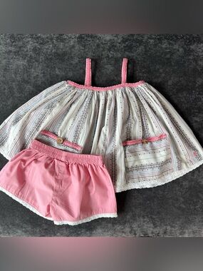 Well Dressed Wolf Girls Pink Shores Tunic Set Size 5